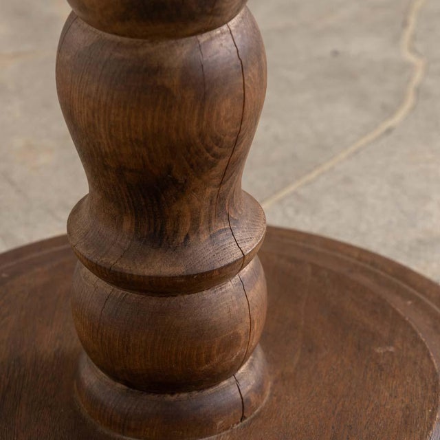 Petite French Carved Wood Side Table For Sale - Image 12 of 12