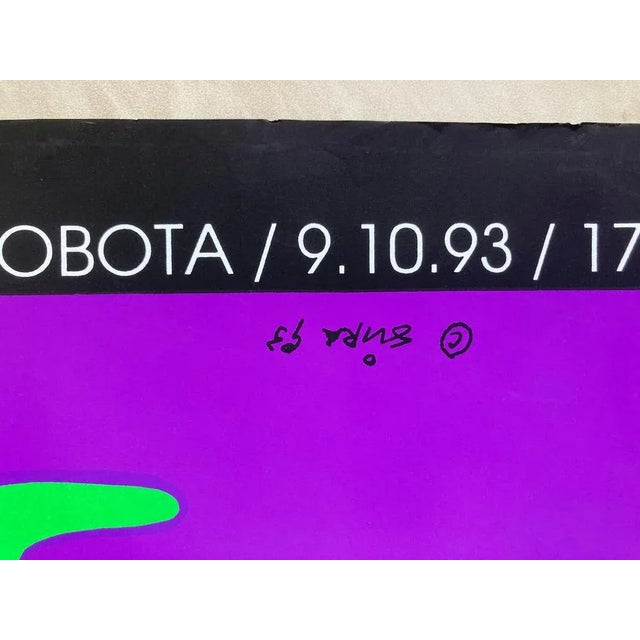 1990s - original poster, no reproduction - suitable for framing - signed by designer. Very good original condition,...