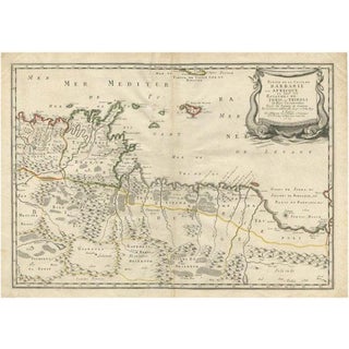 Antique Map of Barbarie or Northern Africa, 1655 For Sale