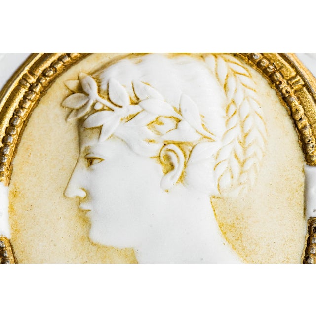 Stunning Hand Painted German Porcelain Antique Victorian Neoclassical Design Jewelry Dresser Box For Sale In New York - Image 6 of 15