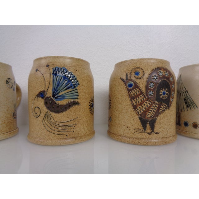 Studio Ceramic Breakfast Plates & Coffee Mug by Heinz Theo Dietz, 1960s, Set of 12 For Sale - Image 6 of 18