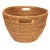 Artifacts Rattan Laundry Basket with Cutout Handles in Honey Brown For Sale - Image 4 of 8