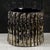 Mid-Century Modern Vintage Terracotta Plant Pot with Silver Asparagus Design For Sale - Image 3 of 9