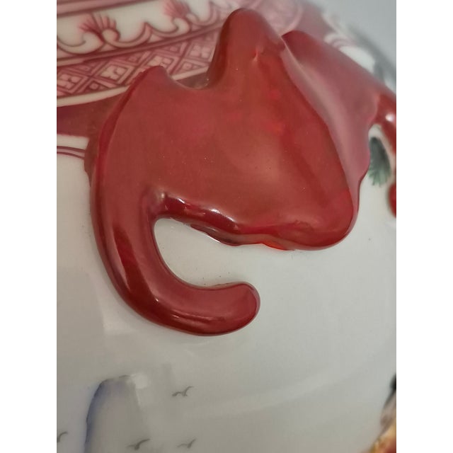 White Mid-20th Century Famille Rose Ginger Jar For Sale - Image 8 of 10