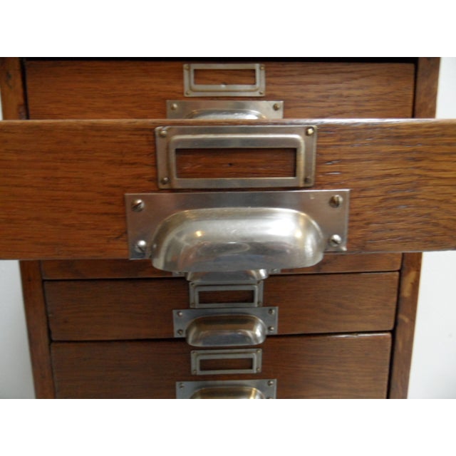 Vintage Oak Shop Display Cabinet with Drawers, 1930s For Sale - Image 6 of 14