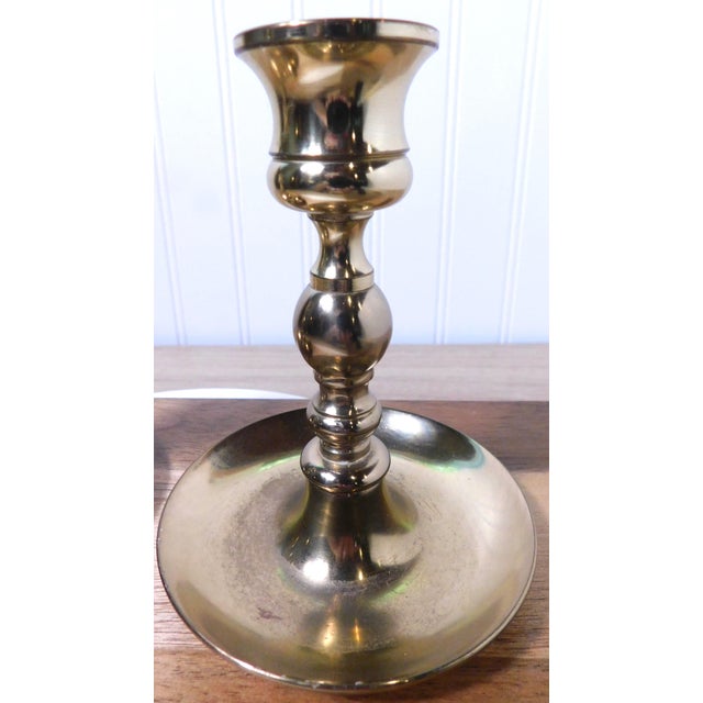 Vintage Baldwin Brass Candlestick Holders: 200th Anniversary Pair For Sale - Image 10 of 14