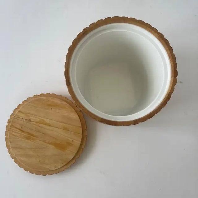 1970s Georges Briard Sculptural Organic Modern Carved Wood Ice Bucket, Thailand For Sale - Image 9 of 10