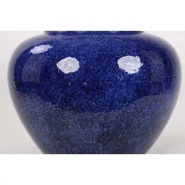 Early 20th-Century Chinese Cobalt-Blue-Glazed General Jar For Sale - Image 4 of 9