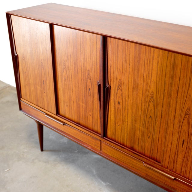 Omann Jun. Model #13 Danish Rosewood Highboard Designed by Gunni Omann For Sale - Image 16 of 18