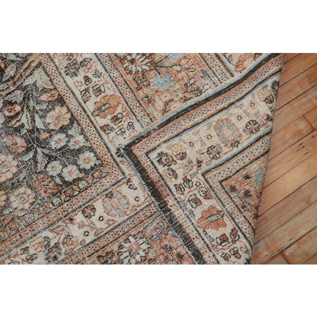 Textile Antique Zabihi Collection Persian Doroksh Rug - 9'10" x 14'4" For Sale - Image 7 of 9