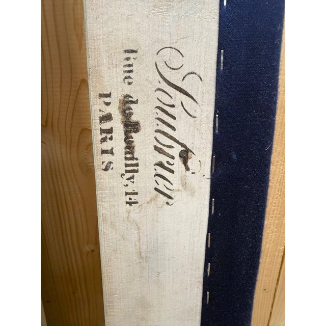 Headboard and Footboard in Painted Wood For Sale - Image 3 of 6