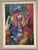 Eric Lo, Villagers, 1950s, Oil on Canvas, Framed For Sale - Image 9 of 11