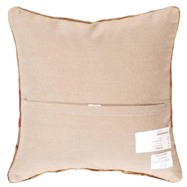 Vintage hand woven Turkish pillow. This is made of wool. Back cotton. Beautiful colors and well made. This pillow features...