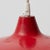 Antique French Hanging Lamp in Red Lacquered Metal For Sale - Image 6 of 11