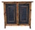 Late 19th C. English Victorian Tortoise Bamboo Console Cabinet For Sale