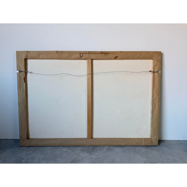 Large 1980s Vintage Haitian Folk Art Oil Painting by Edgar Brierre For Sale - Image 12 of 12