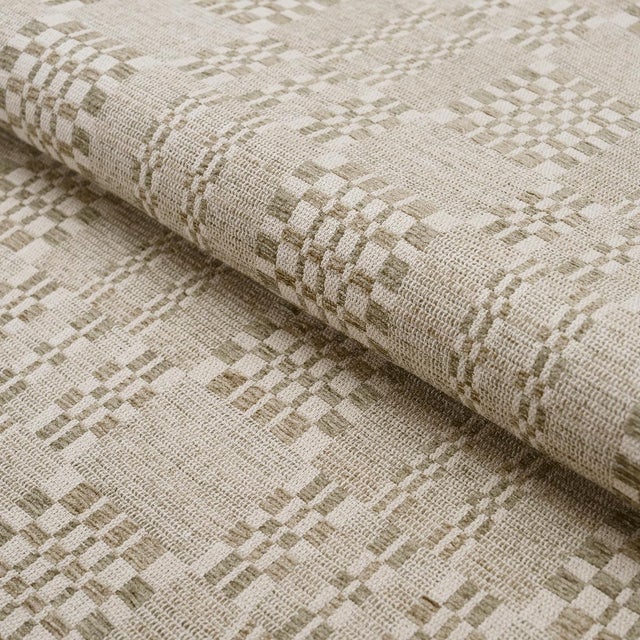 Schumacher Schumacher Brimfield Fabric In Almond Dust For Sale - Image 4 of 5