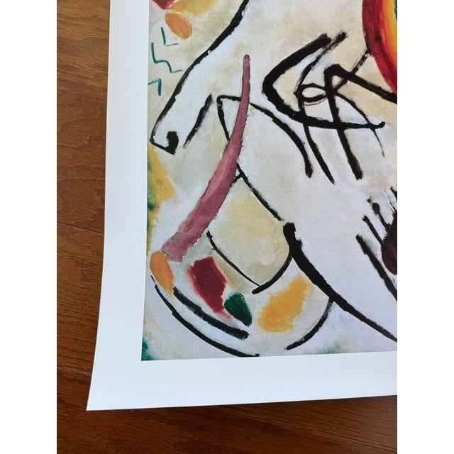 Orange Wassily Kandinsky Authentic Original Vtg. 1991 Tate Gallery Exhibition Poster of Masterpiece "Cossacks" (1910–1911) For Sale - Image 8 of 13