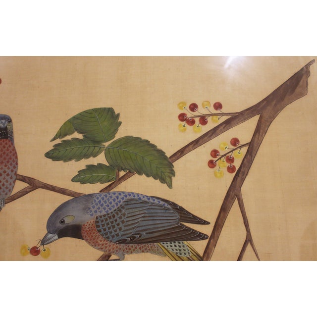 Japanese Early 20th Century Japanese Kacho-Ga Painting on Silk For Sale - Image 3 of 6