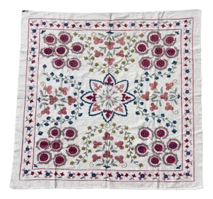 Cotton Embroidered Wall Hanging. Cotton Tablecloth