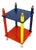Small Pencils Bedside Table in Wood attributed to P. Sala, 1980s For Sale