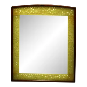19th Century Large Pale Green Nephrite Jade & Rosewood Chinese Carved Frame