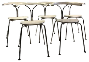 Dining Chairs by Björn Agle for Lindlöfs Interior, 1970s, Set of 5