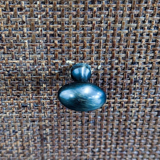 Modern Barbara Barry for Baker / McGuire Rattan, Oak & Raffia Sideboard Buffet For Sale - Image 9 of 10