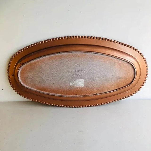 Copper Late 20th Century Large Meat Platter For Sale - Image 8 of 10
