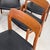 Set of eight model 75 dining chairs in solid teak by the Danish designer Niels Moller, for J.L. Mollers, ca. 1960s.