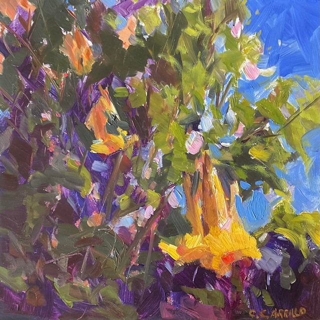 Floral Oil Painting Bold For Sale