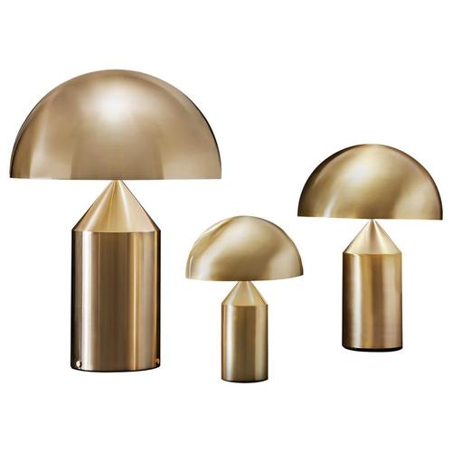 Large Small Atollo Gold Table Lamps by Magistretti for Oluce, Set of 3 For Sale - Image 11 of 11
