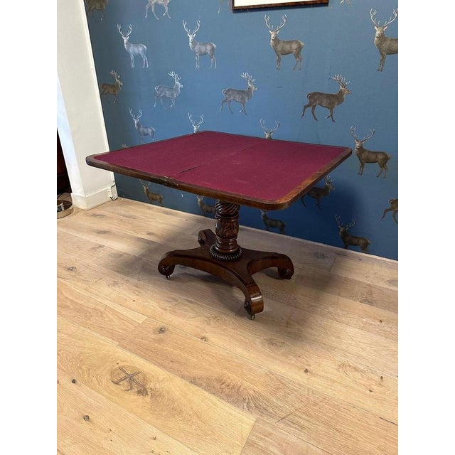 Antique Game Table in Mahogany For Sale - Image 4 of 14