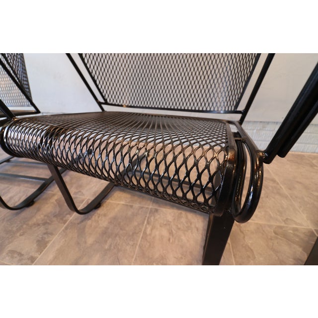 1955–1965 Russell Woodard “Ivy Leaf” Wrought Iron Barrel Rocker Casual Chairs — Set of Eight, Attributed For Sale - Image 12 of 14