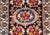 Vintage Persian Bakhtiari Wide Runner, Handwoven Wool, Floral Bouquet Design, Navy & Red, 4x13 For Sale - Image 13 of 17