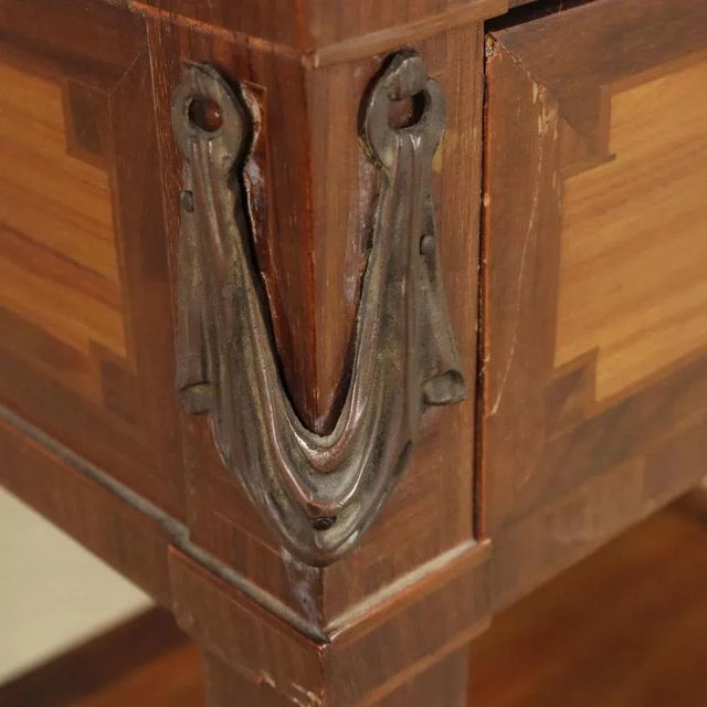 Center Bedside Table in Palm Wood For Sale - Image 9 of 13