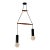 1960s Gino Sarfatti Metal and Seguso Glass Pendant Chandelier for Arteluce For Sale