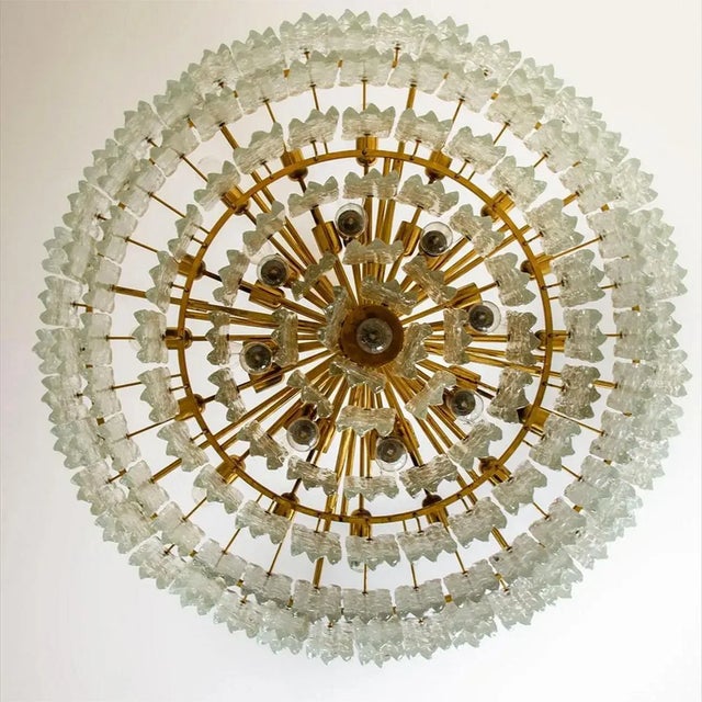 Large Seven Tier Sculptural Ballroom Chandelier by JT Kalmar For Sale - Image 6 of 11