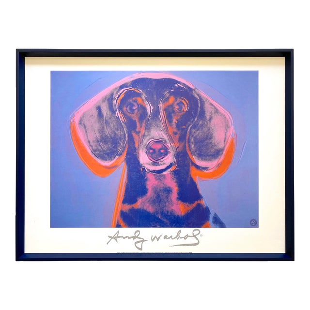 Andy Warhol Foundation Vintage 1998 Lithograph Print Framed Pop Art Poster " Portrait of Maurice " 1976 For Sale