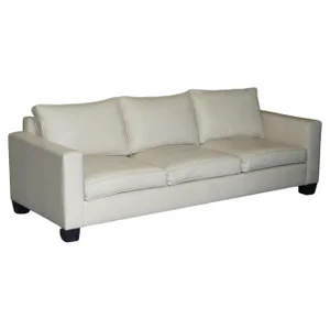 Leather & Mahogany Graham 3-4 Seater Sofa from Ralph Lauren