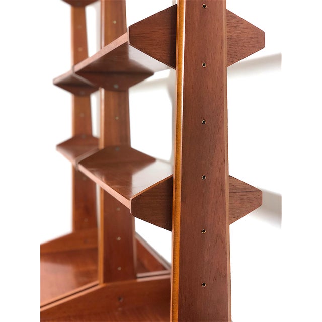 Double-Sided Bookcase with 2 Bays, Italy, 1960s For Sale - Image 4 of 17