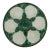 Vintage 1950s French Longchamp Green and White Oyster Plate For Sale