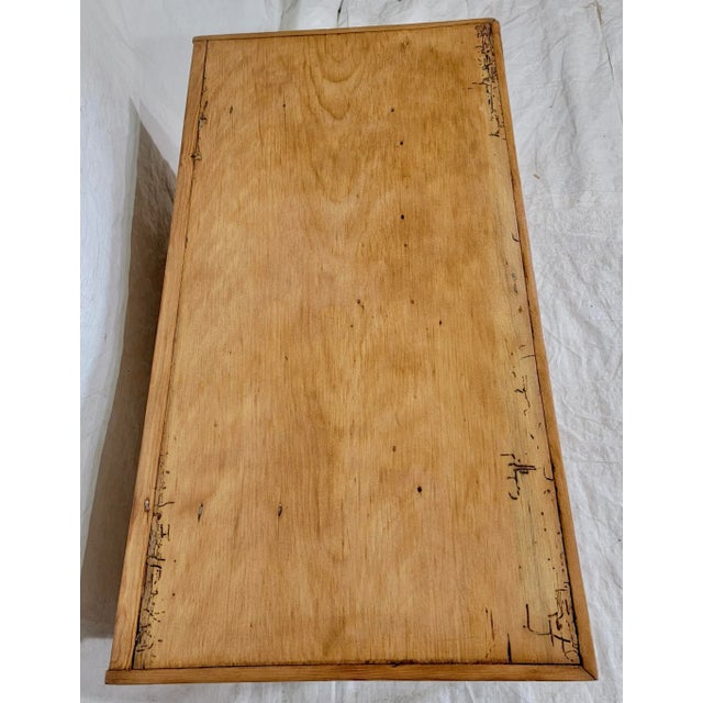 Antique Georgian Pine Blanket Trunk /Box With Original Hardware, Circa 1830 From England For Sale - Image 11 of 13