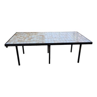 Vintage Tiled Dining Table from Capron, 1950s For Sale