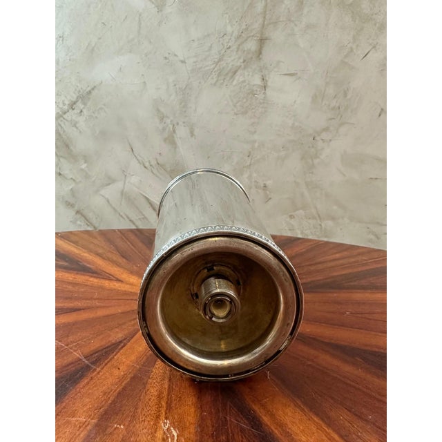 Antique Silver Metal Siphon For Sale - Image 5 of 10