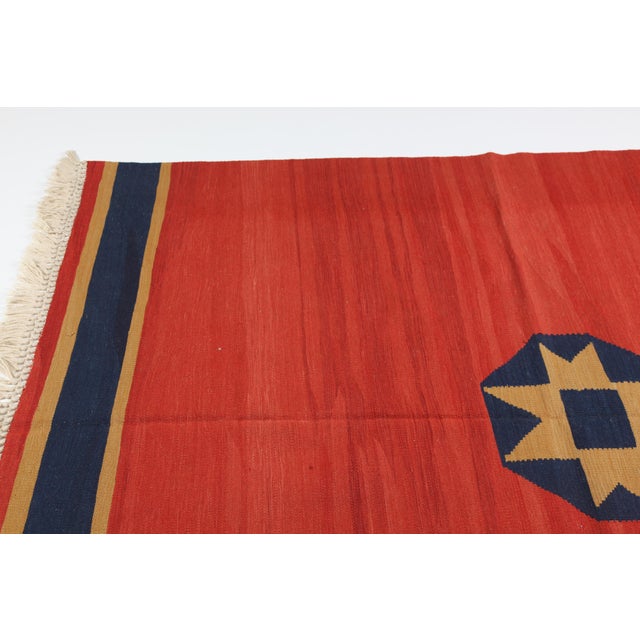 1990s 1990s Turkish Handmade Kilim Rug - 5′4″ × 7′9″ For Sale - Image 5 of 13