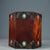 Vintage Huali Wood Hexagonal Brush Holder, Copper Corners and Jade-Like Stones For Sale In Los Angeles - Image 6 of 9