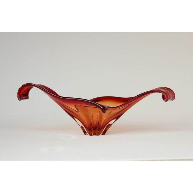 Large Red Murano Glass Bowl, 1960s For Sale - Image 4 of 13