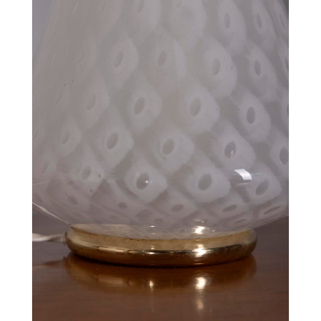 1970s Vintage Italian Murano Glass Table Lamp, 1970s For Sale - Image 5 of 9
