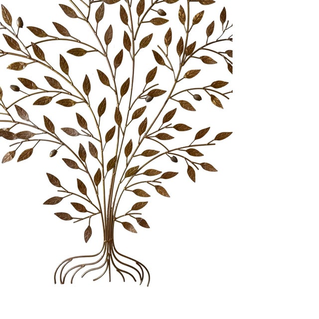Vintage Gilded Metal Arquitectural Tree. For Sale - Image 4 of 5